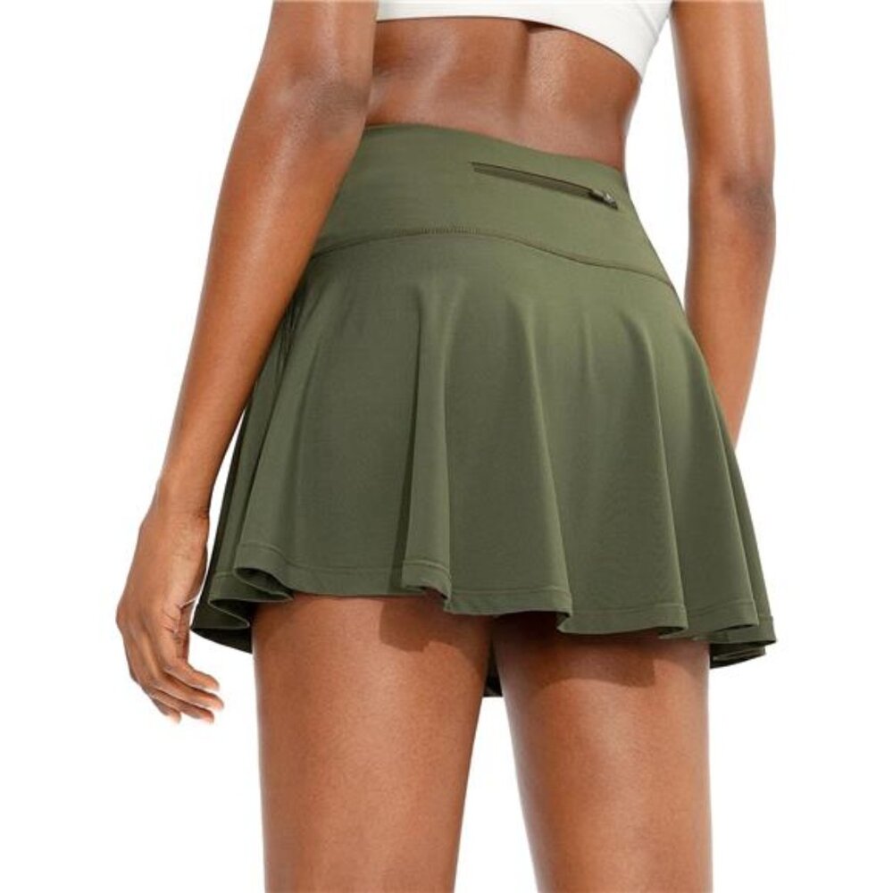 Pleated Tennis Skirt for Women with 4 Pockets